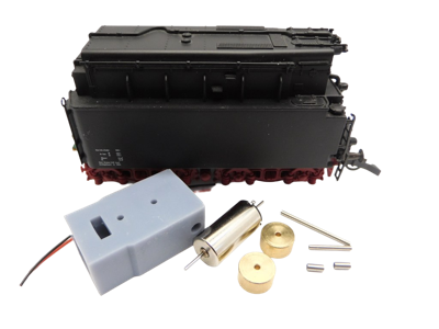 micromotor HR038F motor ombouwset voor Roco BR 01, BR 41, BR 042, BR 043, BR 44