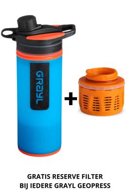 Grayl GRAYL Geopress Outdoor Waterfilter Diverse Kleuren + reservefilter