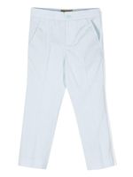 Stella McCartney Kids pantalon en coton à plis marqués - Bleu