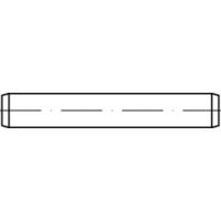 TOOLCRAFT TO-5436273 Cilindrische pen 2 mm Staal 100 stuk(s)