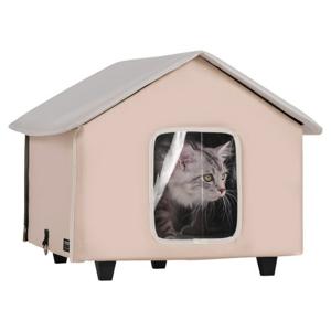 VEVOR Kattenhuis Cat Cave Hut Verwarmd 52x48x47cm Bruin (M)