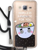 I'm A Hopeless Ramen-Tic For You: Samsung Galaxy J3 (2016) Transparant Hoesje met koord