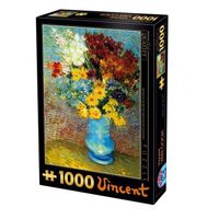 van Gogh Puzzel 1000 Stukjes Blauwe Vaas