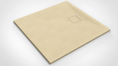 Douchebak BWS Naxos Stonelook SMC 90x90 Cm Mat Beige