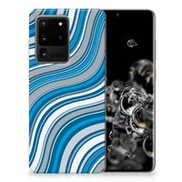 Samsung Galaxy S20 Ultra TPU bumper Waves Blue