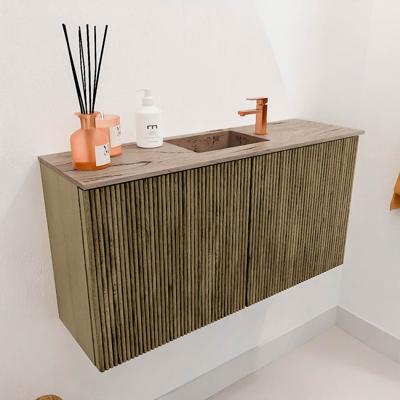 Toiletmeubel Mondiaz Joya Dlux | 80 cm | Meubelkleur Dusk | Faye wastafel Arena Wasbak Midden | 1 kraangat
