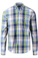 Fynch-Hatton Casual Fit Overhemd groen/blauw/wit, Ruit