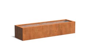 Cortenstaal vijverbak 300x80x60cm.