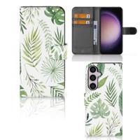 Samsung Galaxy S24 Plus Hoesje Leaves | Portemonnee hoesje