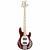 Sterling by Music Man StingRay Ray4 HH Candy Apple Red elektrische basgitaar