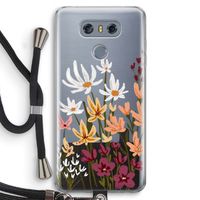 Painted wildflowers: LG G6 Transparant Hoesje met koord