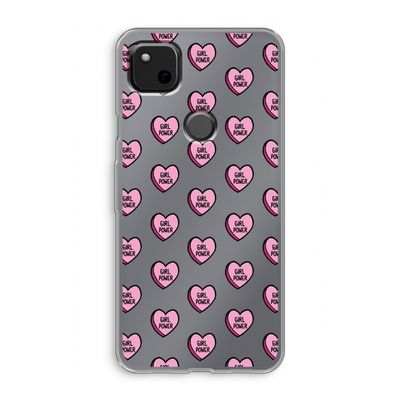 GIRL POWER: Google Pixel 4a Transparant Hoesje