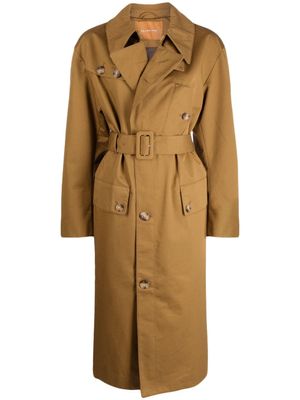 Rejina Pyo trench à taille ceinturée - Marron