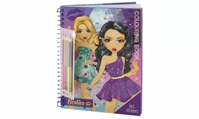 Besties Kleurboek A4 30/ incl. Kleurpotloden