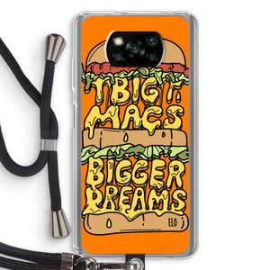 Big Macs Bigger Dreams: Xiaomi Poco X3 NFC Transparant Hoesje met koord