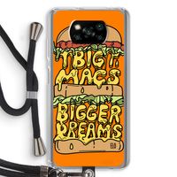 Big Macs Bigger Dreams: Xiaomi Poco X3 NFC Transparant Hoesje met koord