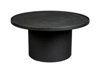 Dutchbone Salontafel Winston Metaal, 70cm - Zwart - Rond - thumbnail