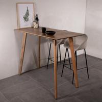 Bartafel Oslo Mangohout Naturel 140cm - Giga Meubel