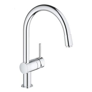 GROHE Minta Keukenkraan - hoog - draaibare/uittrekbare ronde uitloop - chroom 32918000