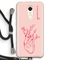 Blooming Heart: Xiaomi Redmi 5 Transparant Hoesje met koord