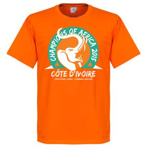 Ivoorkust Afrika Cup Winners T-Shirt 2015