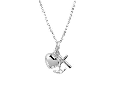 TFT Zilveren Ketting Geloof, Hoop En Liefde 41-45 cm
