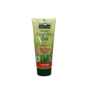 Aloe pura aloe vera gel organic tea tree