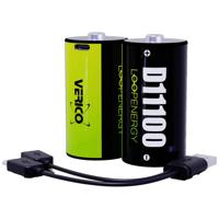 Verico LoopEnergy Oplaadbare D batterij (mono) Li-ion 7400 mAh 1.5 V 2 stuk(s)