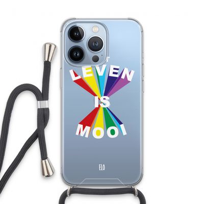 Het Leven Is Mooi: iPhone 13 Pro Transparant Hoesje met koord