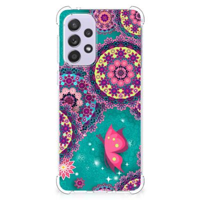 Samsung Galaxy A33 Back Cover Cirkels en Vlinders Samsung Galaxy A33 Back Cover Cirkels en Vlinders