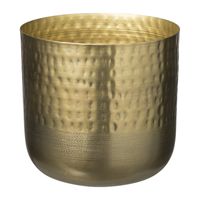 Plantenpot relief - goud - ø18.5x17.5 cm