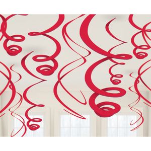 Hangdecoratie Swirls Appel Rood