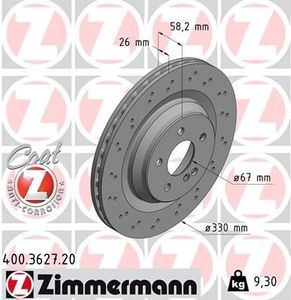 Remschijf Coat Z 400362720