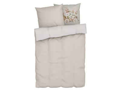LIVARNO home Satijnen dekbedovertrek 200 x 200 cm (Beige)