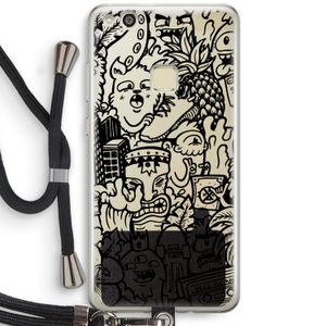Vexx Black Mixtape: Huawei Ascend P10 Lite Transparant Hoesje met koord