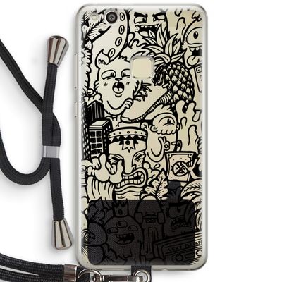 Vexx Black Mixtape: Huawei Ascend P10 Lite Transparant Hoesje met koord