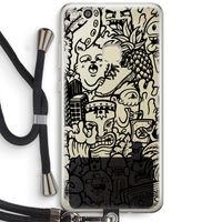 Vexx Black Mixtape: Huawei Ascend P10 Lite Transparant Hoesje met koord