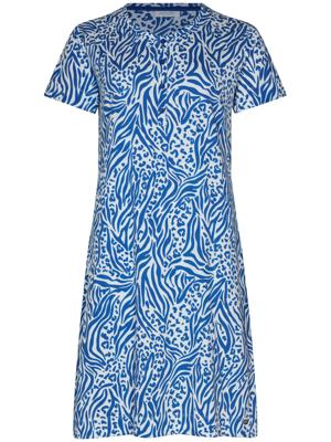 Katoenen nachthemd blauwe dierenprint