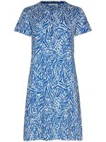 Katoenen nachthemd blauwe dierenprint