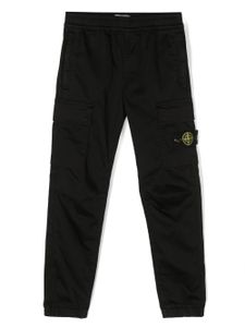 Stone Island Junior pantalon de jogging à coupe fuselée - Noir