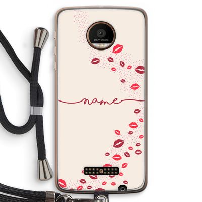 Kusjes: Motorola Moto Z Force Transparant Hoesje met koord