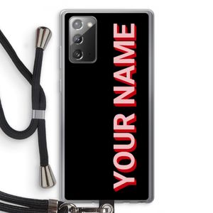 Namecase: Samsung Galaxy Note 20 / Note 20 5G Transparant Hoesje met koord