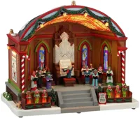 Lemax lemax christmas at the park pavilion bewegend kersthuisje Caddington Village 2024