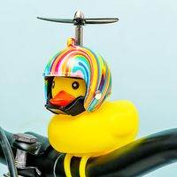 Fiets badeend - Flower Power