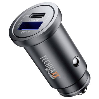 Technaxx TX-305 Technaxx Dual AUTO-oplader 30 W TX-305 Stroombelasting (max.): 3 A 12/24 V
