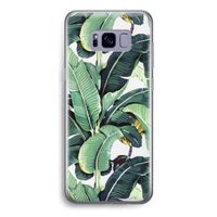 Bananenbladeren: Samsung Galaxy S8 Transparant Hoesje
