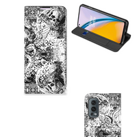 Mobiel BookCase OnePlus Nord 2 5G Skulls Angel - thumbnail