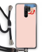 High heels: Xiaomi Redmi 9 Transparant Hoesje met koord