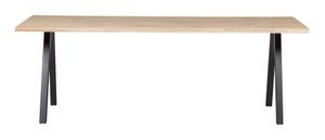 WOOOD Boomstam Eettafel 'Tablo' met 2-standen poot, 200 x 90cm