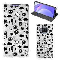 Mobiel BookCase Xiaomi Mi 10T Lite Silver Punk Mobiel BookCase Xiaomi Mi 10T Lite Silver Punk